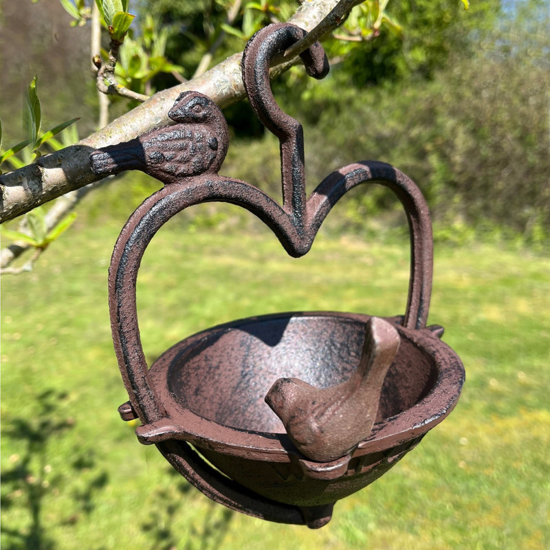 Emeraude Metal Hanging Decorative Bird Feeder