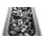 42 W Steel Outdoor Fire Pit Table with Lid