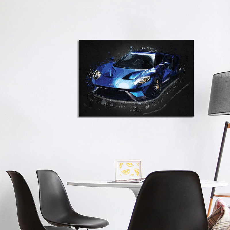 Ford GT by Gab Fernando - Wrapped Canvas Print, 101.6 cm H x 66.04 cm W x 1.91 cm D