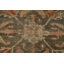 Tapis brun en laine noué à la main de conception unique 4 pi 2 po x 6 pi Kaibab avant 1900