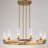Andrade 12-Light Dimmable Metal Wagon Wheel Chandelier-843238402
