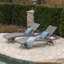 Chaise longue en osier Crete