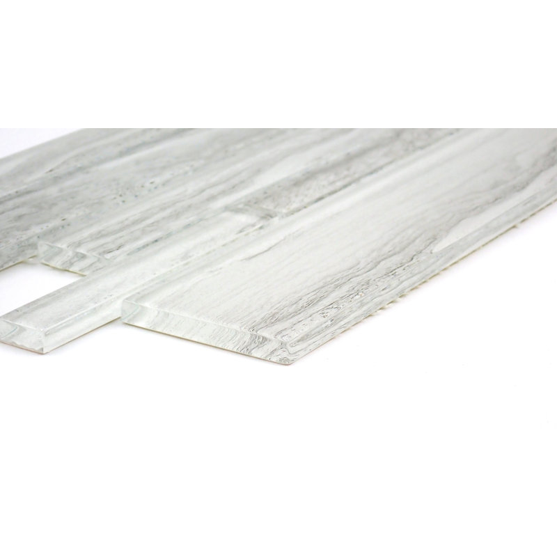 Zen Peace 6 in. x 24 in. Glossy Glass Wall Tile (10.63 sq. ft./Case), Calm