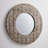 Solid Wood Round Wall Mirror