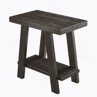 Athens Contemporary Replicated Wood Shelf End Table