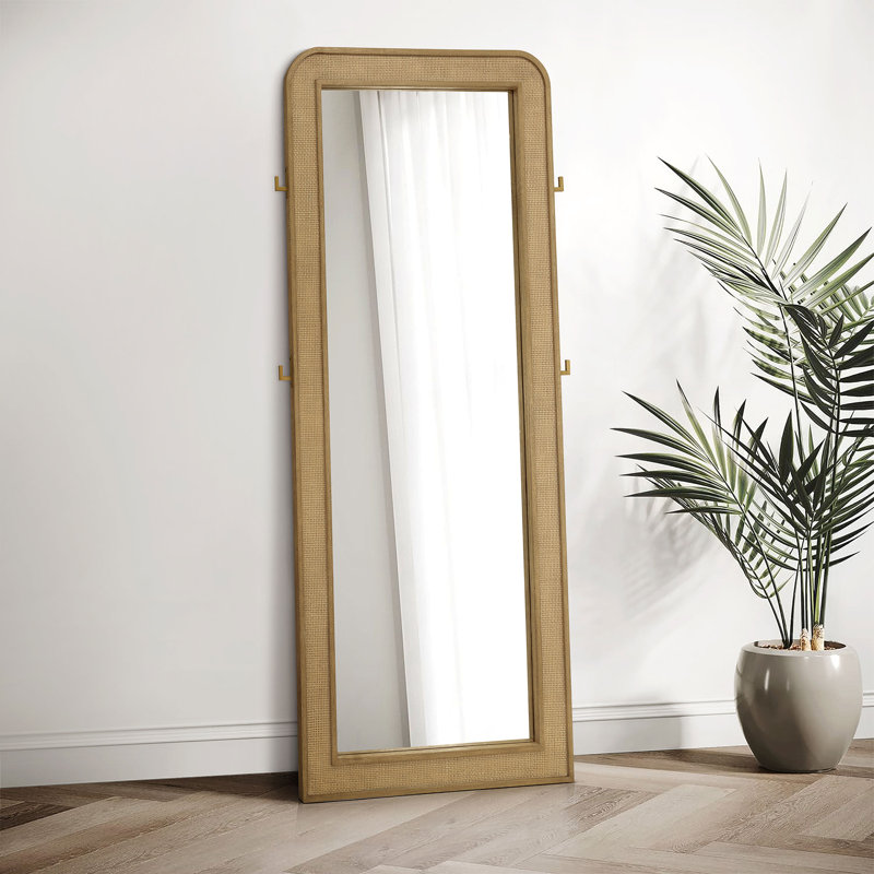 Miroir de plancher sur pied Daiah, Brun