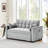 Modern Velvet Convertible Sleeper Sofa Bed-392989069
