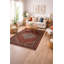 Tapis unique en laine noué à la main de style années 1980 de 3 pi 11 po x 6 pi 6 po Savana