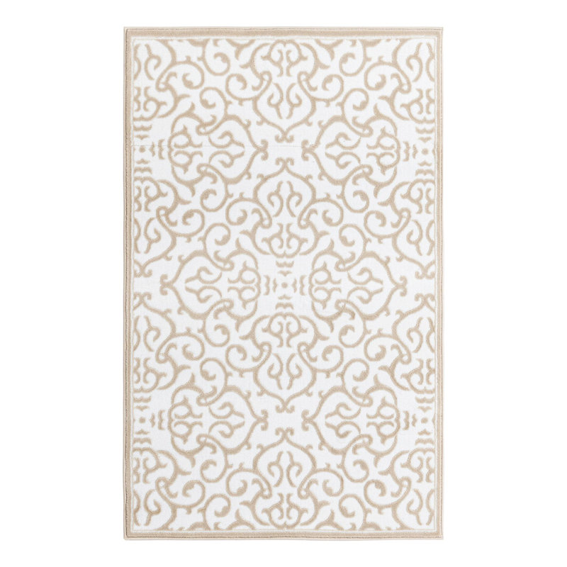 Anah Damask Indoor Rug, Rectangle 3'3" x 5'3"