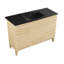 Meuble-lavabo en chêne naturel 48 po avec plateau en céramique noire Cascade-98796187-98796189-121677768