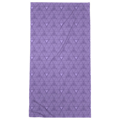 Serviette de plage classique à motif de triangles dessinés à la main
