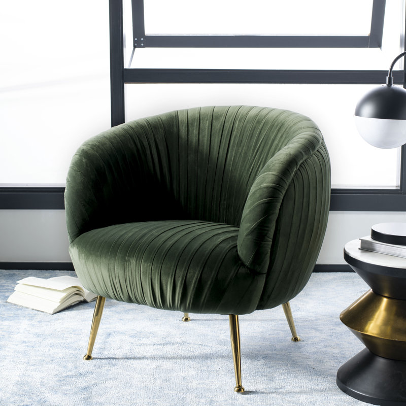 Fauteuil demi-tonneau Jeb, Vert olive