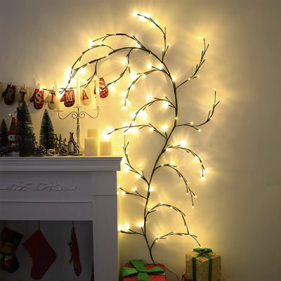 Juwana 7,55 pi 144 ampoules d'intérieur pliables à DEL avec 8 lumières décoratives