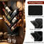 Wine Bottle & Glass Rack Black