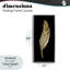 Cadre flottant noir Glam Feather, design par Kim Allen-1607062488-1607062491