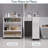 Movable Gap Cabinet, Narrow Storage Cabinet-114193756