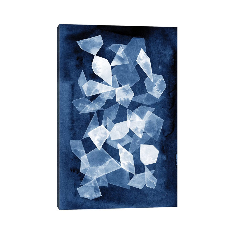 Indigo Glass II by Grace Popp - Wrapped Canvas Print, 20.32 cm H x 30.48 cm W