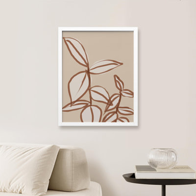 " Botanical Leaves Line Art "