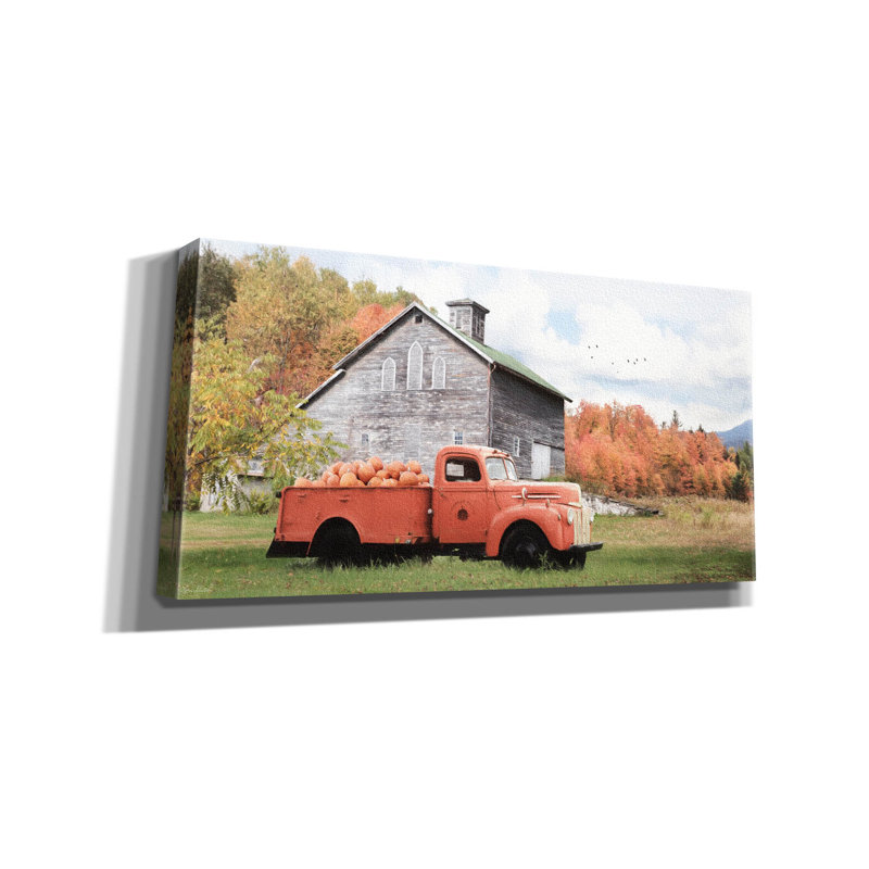 «Alvester Pumpkin Patch» sur toile par Lori Deiter, H 12 po x l 24 po x P 0,75 po