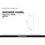 34.25'' W x 74.25'' H Framed Fixed Glass Panel-83967791