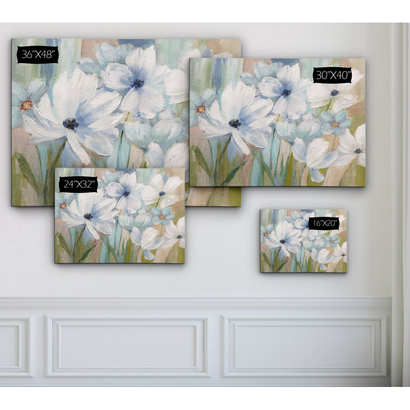 « spring day », reproduction de peinture à l’acrylique sur toile, H 36 po x l 48 po x P 1,5 po