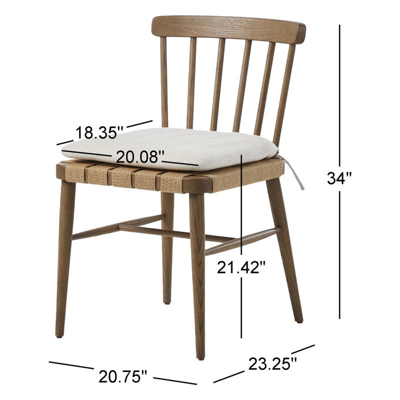 Kershaw Upholstered Dining Chair, Brown
