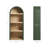 Caleb 4 Arched Display Shelf Bookcase In Hunter Green-2020106180