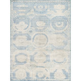 Fine Mamluk Hand Woven Geometric Area Rug