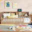 Lit simple TG au sol avec armoires de rangement et ports USB-165943681