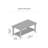 Tocoloma 44"W Solid Wood Coffee Table with 2-Tier Storage-136870544
