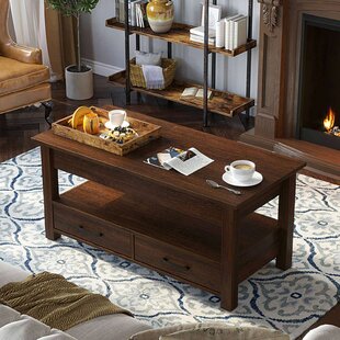 safari wood coffee table