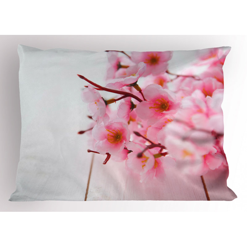 Spring Polyester Floral Sham Set, Twin