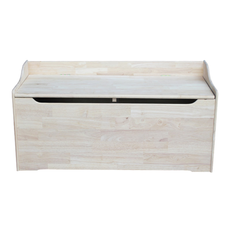 Jaigo Solid Wood Blanket Chest, 23" H x 47" W x 19" D, Unfinished (Ready to Finish)