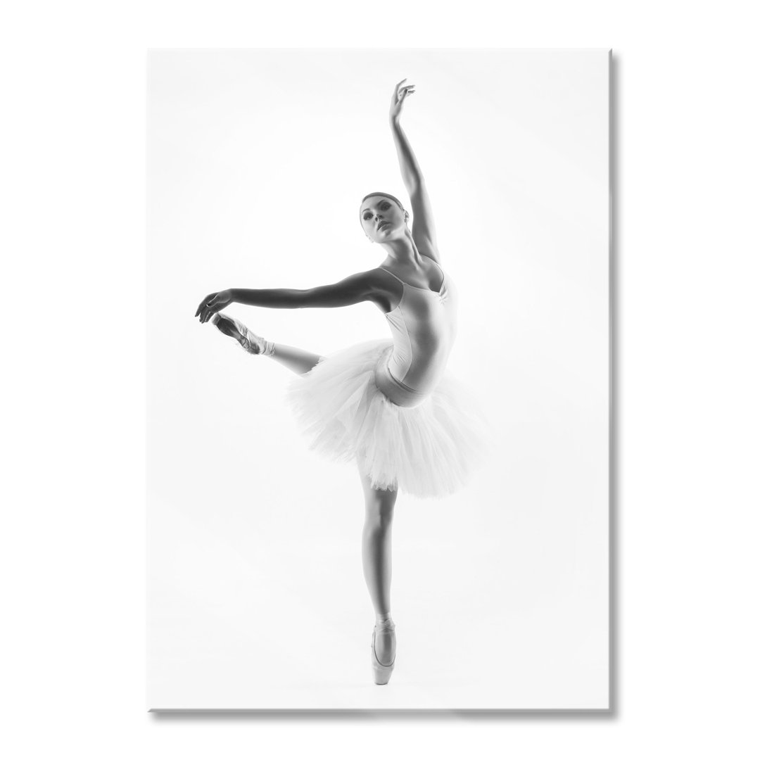 Glasbild Ästhetische Ballerina