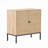 Rolland A Console Table Side Table With Rattan Door,Set Of 2