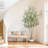 71" Faux Olive Tree, Tall Artificial Olive Tree with Dense Silvery-Green Leaves and Realistic Trunk, Potted Floor Plant for Living Room Bedroom Office Home Decor-273535329