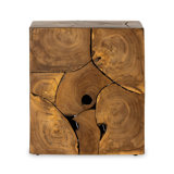 Tomlin Outdoor Square Teak Side Table
