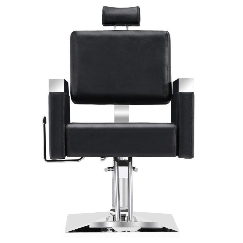 Fauteuil de coiffeur inclinable hydraulique , Noir, noir, noir, noir