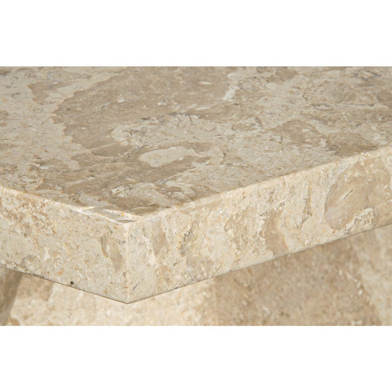 Polyhedron Marble End Table