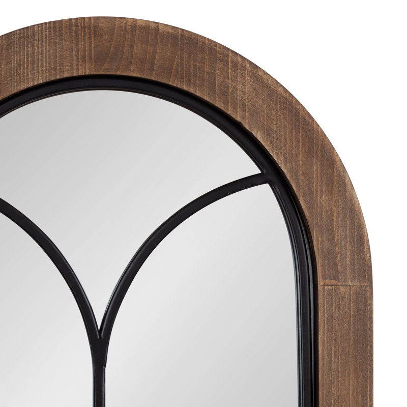 Miroir de salle de bain Lismore, Brun rustique, 13 po x 30 po