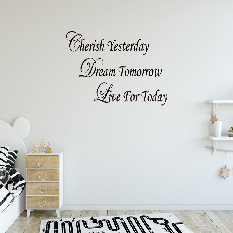 Décalcomanie murale citations inspirantes « day’s today » Marais, 15 po x 20 po