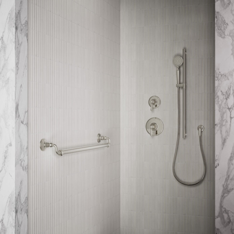 Artifacts Grab Bar, Polished Nickel, 12"W