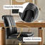 Chaise de bureau inclinable et pivotante en cuir véritable moderne H 40 po-117173333
