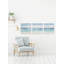«Beach On II» par Marmont Hill - ensemble de 3 reproductions sur toile flottantes-61106027