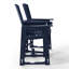Ensemble de chaises de bar d'extérieur en poly avec plateau de connexion et porte-gobelet-241620256