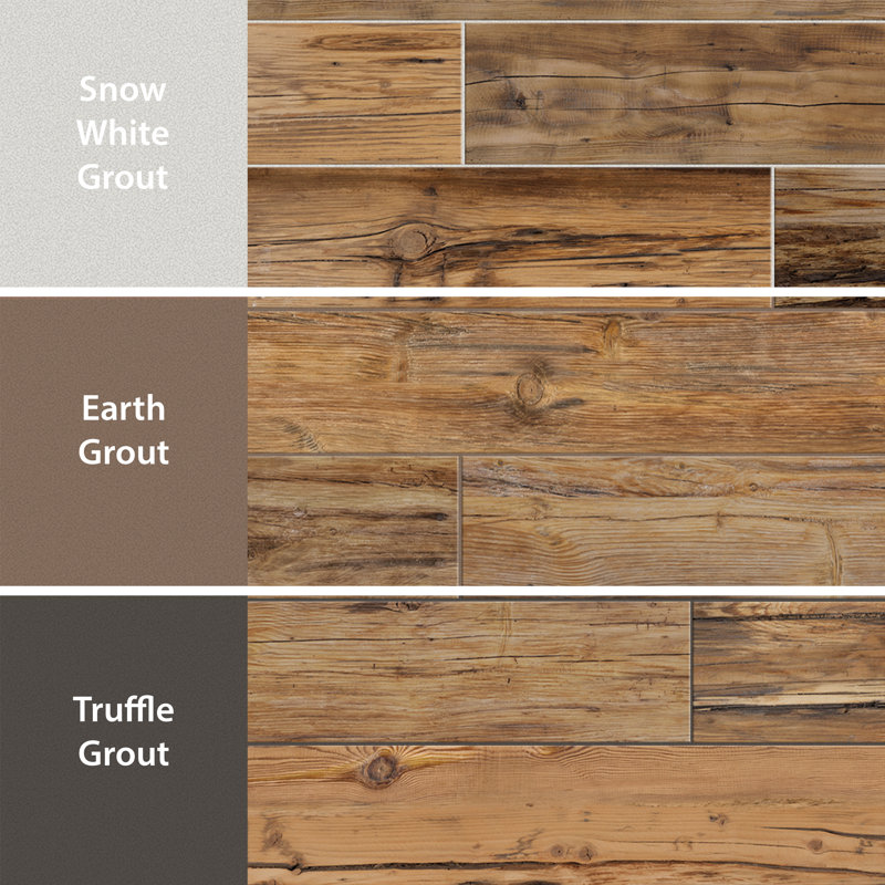 Kings 8" x 48" Porcelain Wood Look Wall & Floor Tile