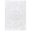 Tapis oriental gris en jute / polypropylène / latex tissé à la machine Lowrey-2120913419