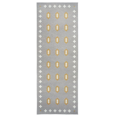 Nordic Weave Mushroom Washable Rug - 2.5' x 7'