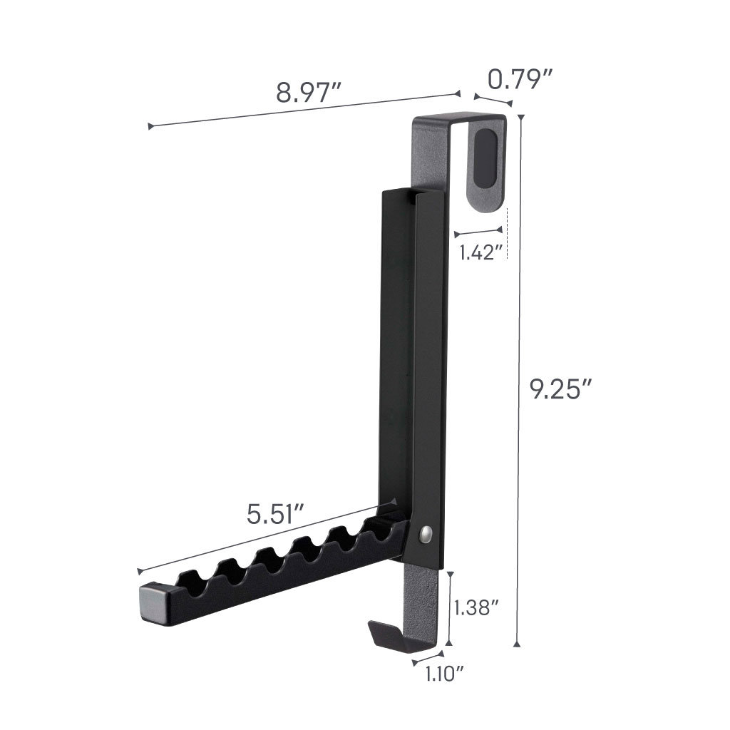 Smart Over-the-Door Wall Hook, Black