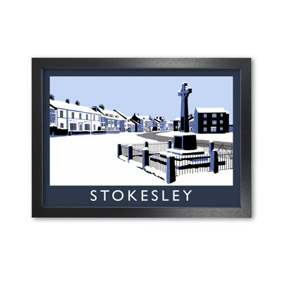 Stokesley In Snow by Richard O'Neill - Single Picture Frame Print
